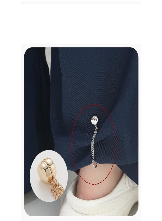 DraCra 3 Pack Magnet Clothing Pins Hijab Magnets with Decorative Metal Chain Magnetic Clothing Clips Magnetic Brooch Stay in Place for Scarf Muslim Sleeves Shirts Headscarf Shawl Cardigan Cuff Hem - Image 4